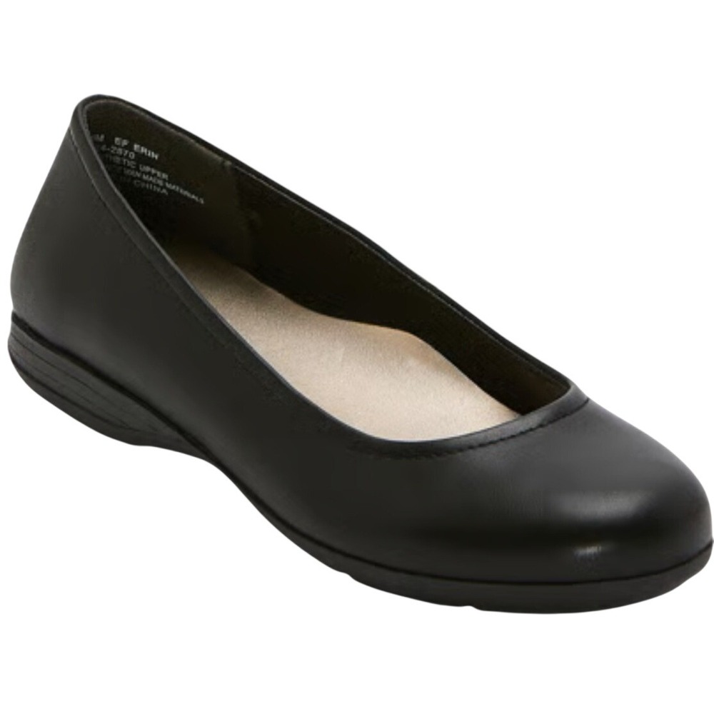 East 5th Ballet Flats Size 11 Black Erin Memory Foam Round Toe Officewear Casual